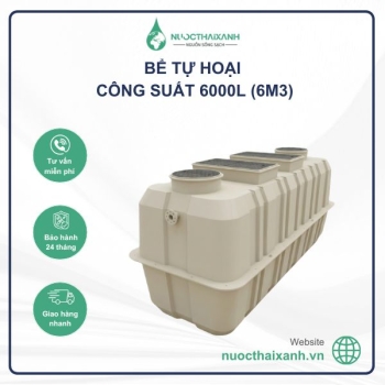 Bể tự hoại 6000l (6m3)