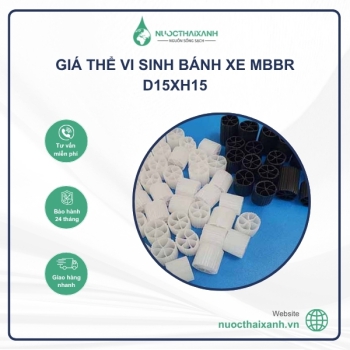 Giá thể vi sinh bánh xe MBBR D15xH15