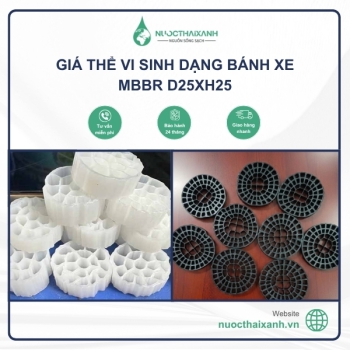 Giá thể vi sinh dạng bánh xe MBBR D25xH25