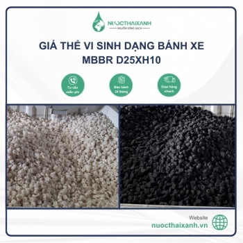 Giá thể vi sinh dạng bánh xe MBBR D25xH10