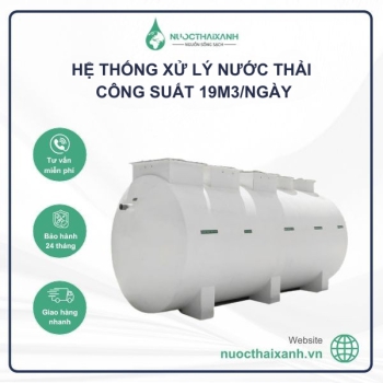 Hệ thống xử lý nước thải 19m3/ngày