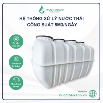 Hệ thống xử lý nước thải 5m3/Ngày