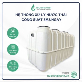 Hệ thống xử lý nước thải 8m3/Ngày