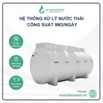 Hệ thống xử lý nước thải 9m3/Ngày