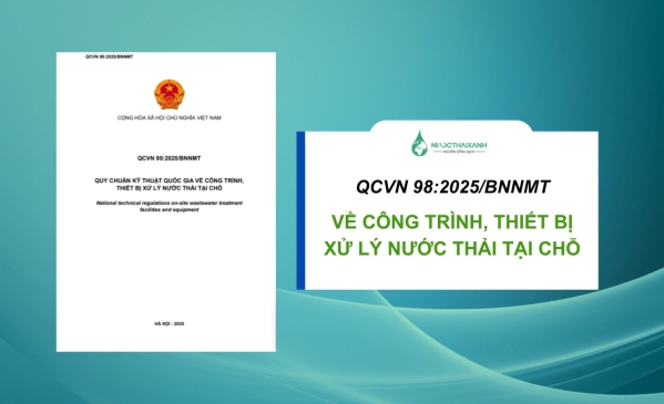 QCVN 98:2025/BNNMT về công trình thiết bị XLNT tại chỗ