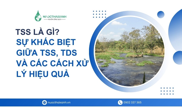 Tổng chất rắn lơ lửng TSS là gì? sự khác biệt giữa TSS, TDS và các cách xử lý hiệu quả