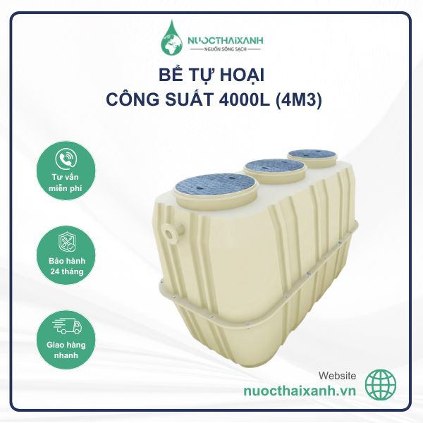 Bể tự hoại 4000l (4m3)
