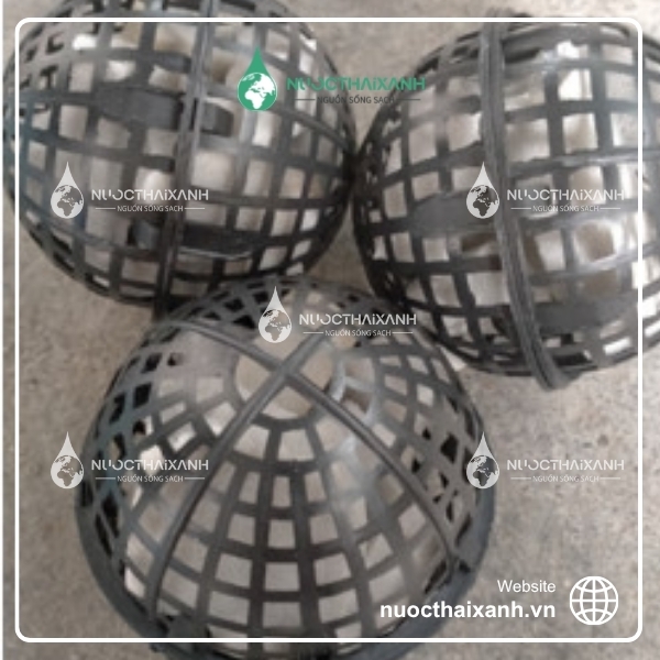 Giá thể vi sinh dạng cầu D100 mút xốp