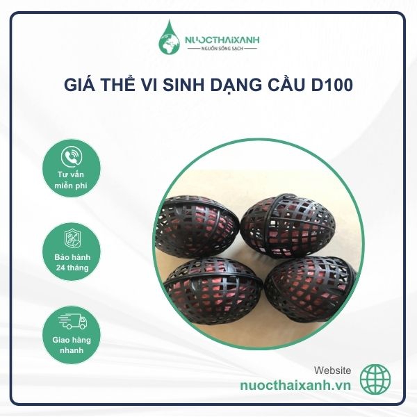 Giá thể vi sinh dạng cầu D100