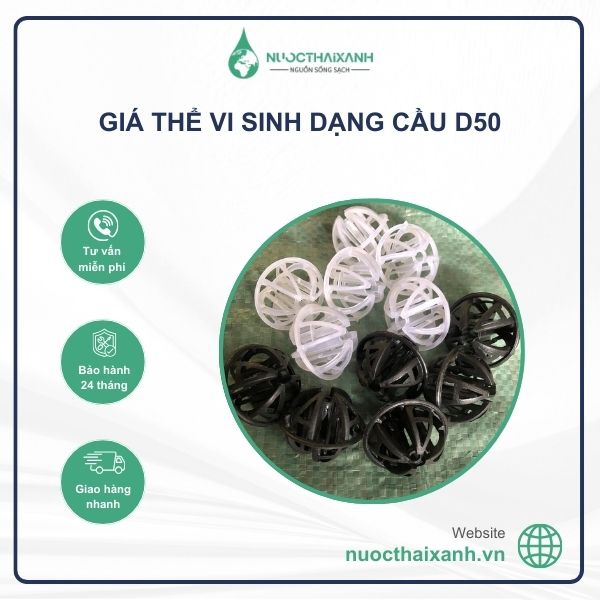 Giá thể vi sinh dạng cầu D50