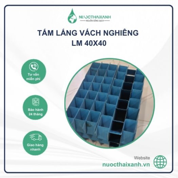 Tấm lắng vách nghiêng LM 40x40
