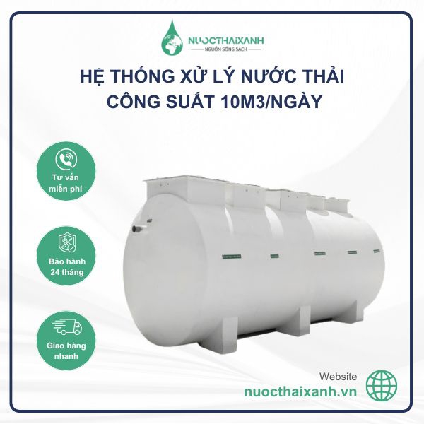 Hệ thống xử lý nước thải 10m3/Ngày