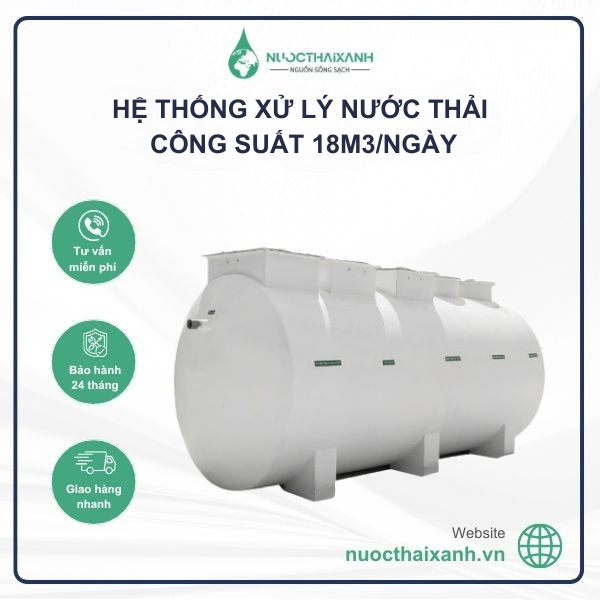 Hệ thống xử lý nước thải 18m3/ngày