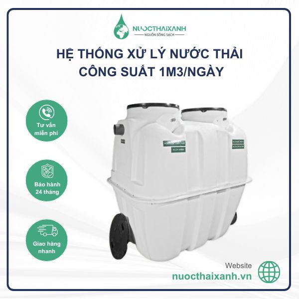 Hệ thống xử lý nước thải 1m3/Ngày