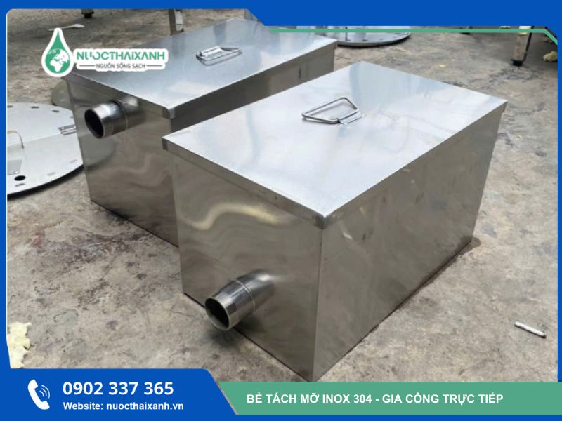 bể tách mỡ inox