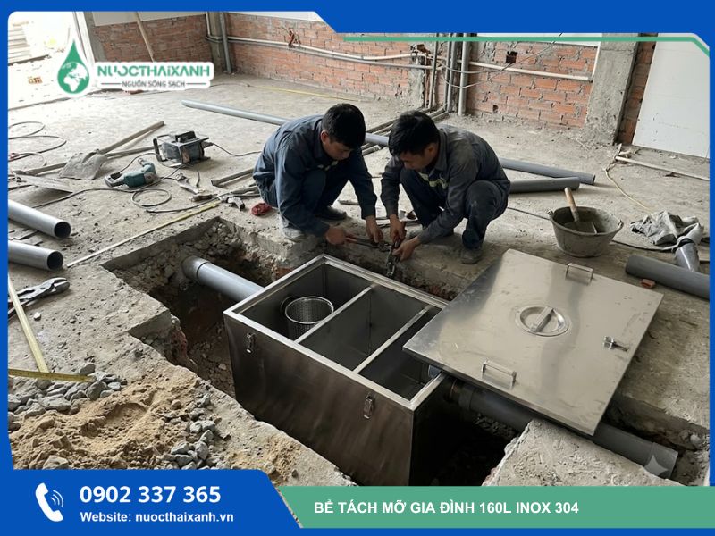 giá bể tách mỡ 160l
