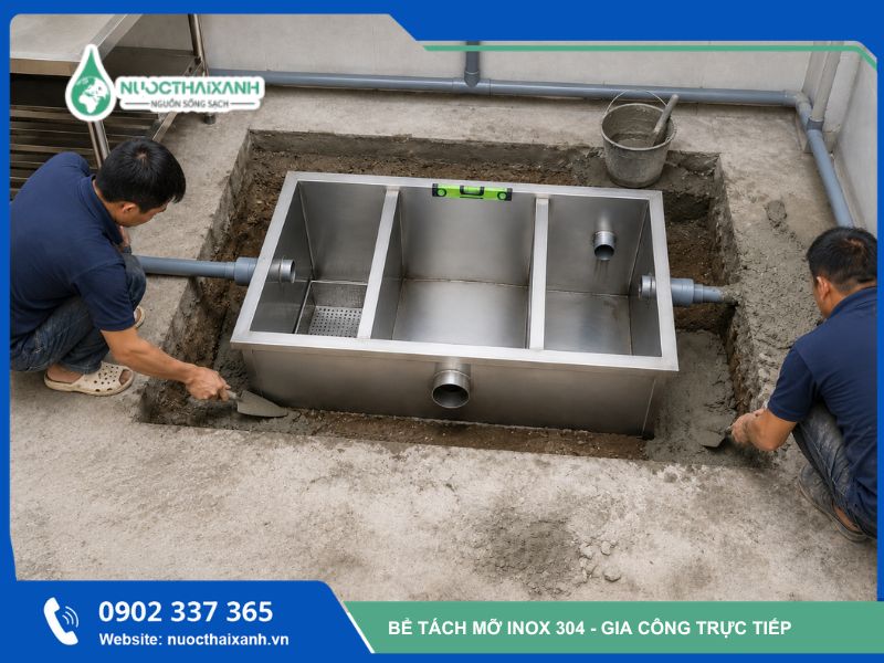bể tách mỡ nổi sàn