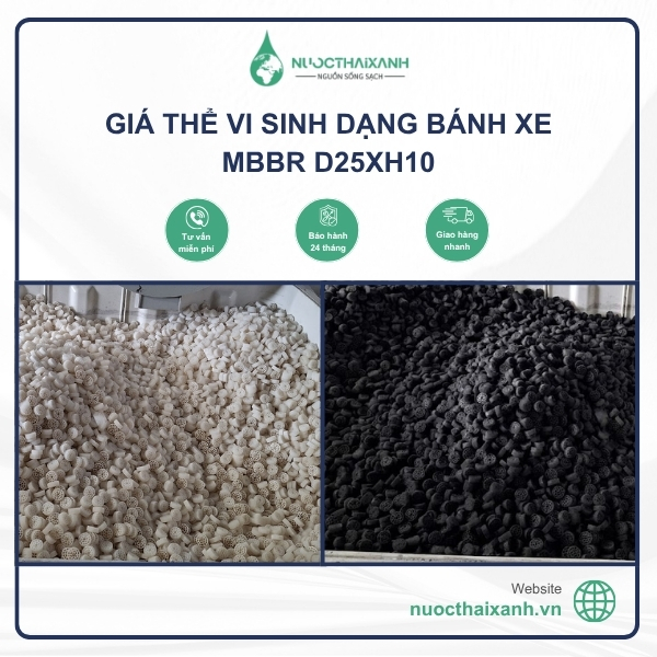 giá thể vi sinh dạng bánh xe mbbr d25