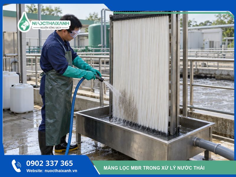 vệ sinh bể mbr