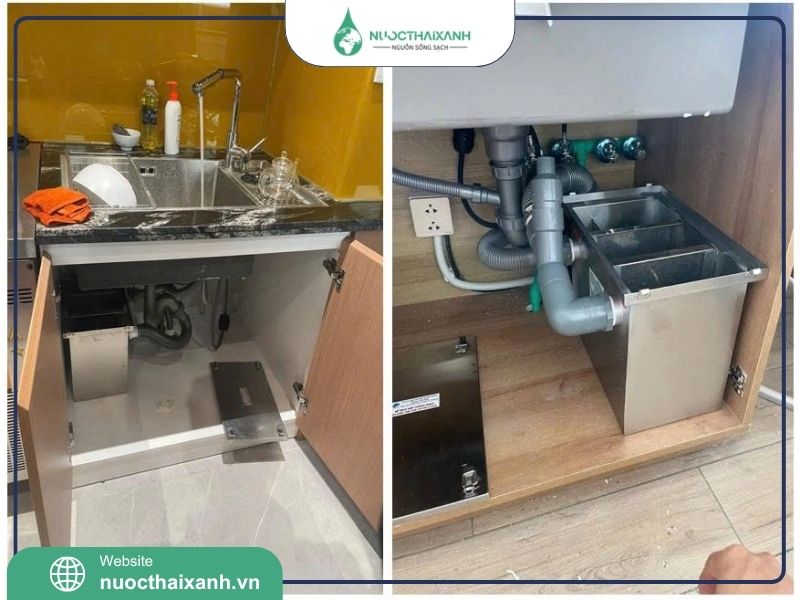 bể tách mỡ inox