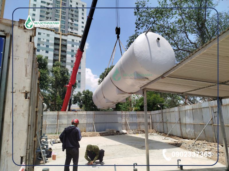 bồn composite xử lý nước thải 35m3/ngày