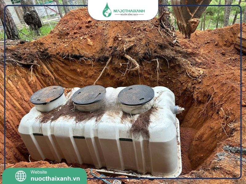 cách đặt ống bể tự hoại 3 ngăn​