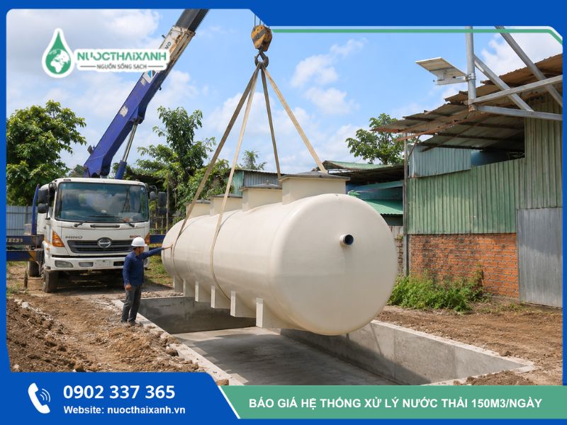 giá hệ thống xử lý nước thải 150m3