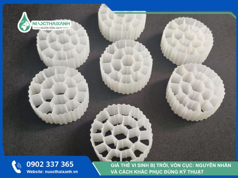 giá thể vi sinh bị lỗi