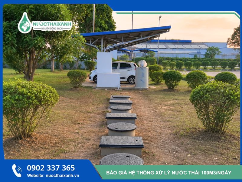 hệ thống xử lý nước thải 100m3