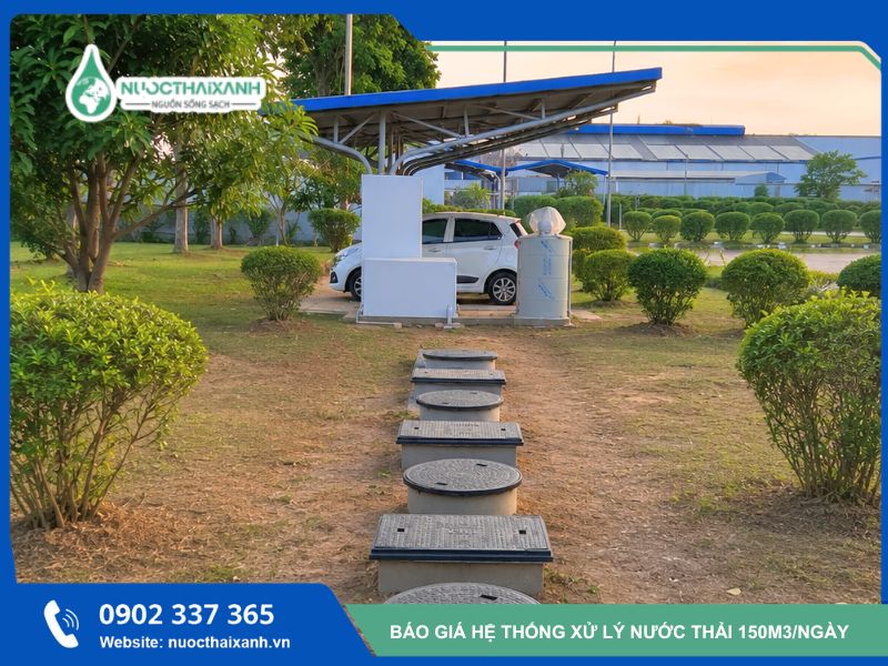 hệ thống xử lý nước thải 150m3
