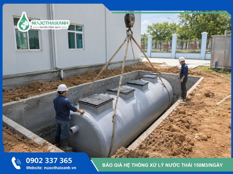 module xử lý nước thải 150m3