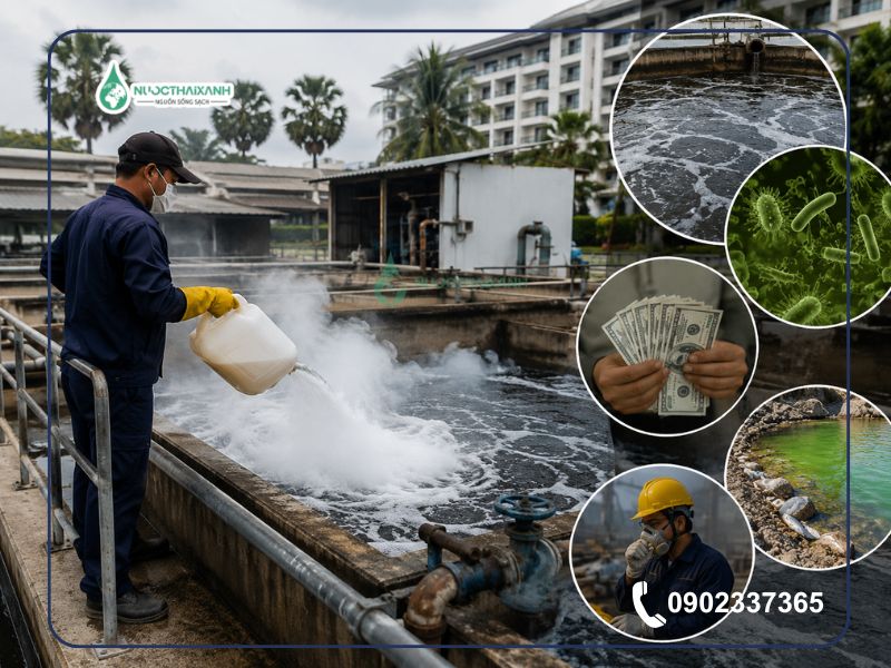 nguyên nhân gây mùi của nước thải