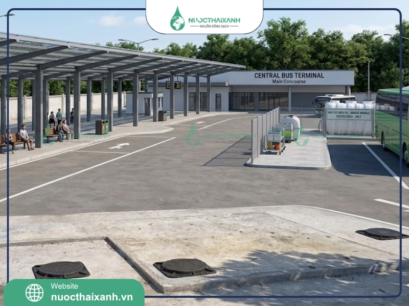 nước thải tại bến xe
