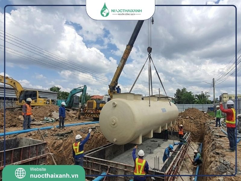 thi công trạm xử lý nước thải