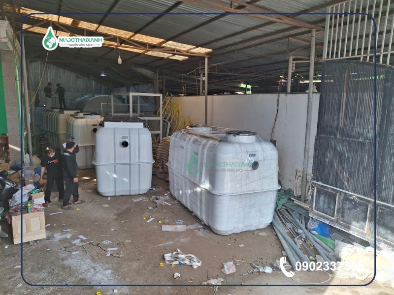 thi công xử lý nước thải 25m3