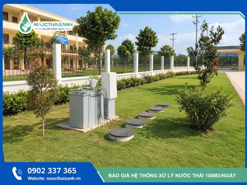 trạm xử lý nước thải 100m3