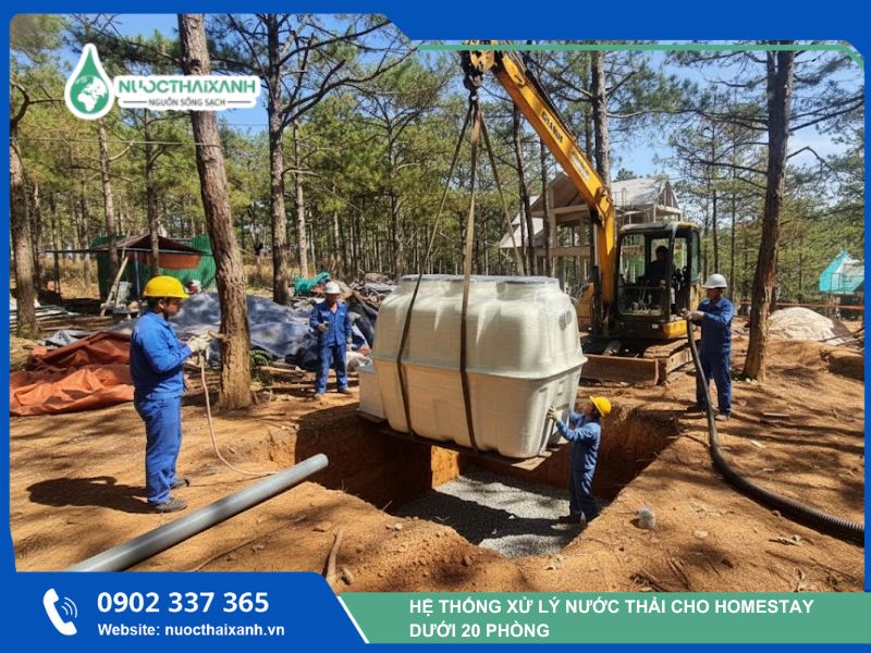 vận hành hệ thống xử lý nước thải khu nghỉ dưỡng