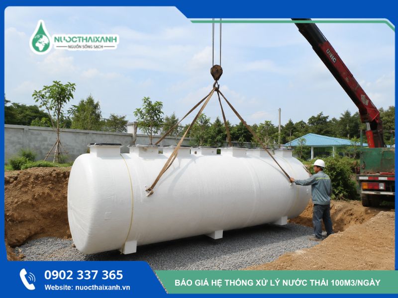 xử lý nước thải 100m3