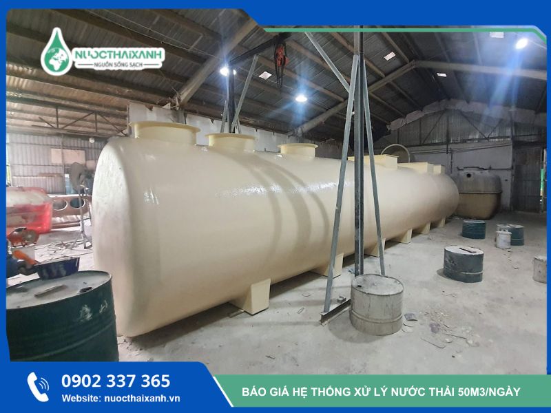 xử lý nước thải 50m3/ngày
