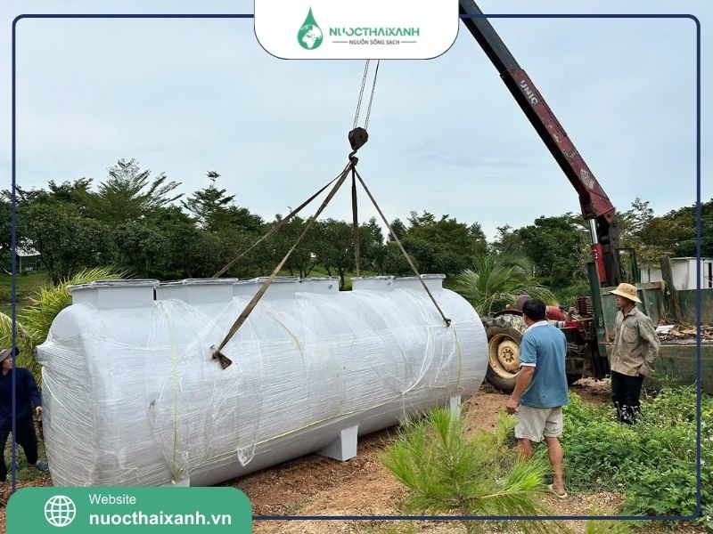 Xử lý nước thải tại làng trị an