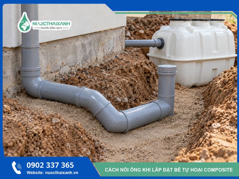 Cách đặt ống be phốt 2 ngăn